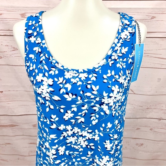 NWT Draper James Grace & Charm Ruffle Nightie Bluebell Floral Print Slip Dress - Picture 2 of 12
